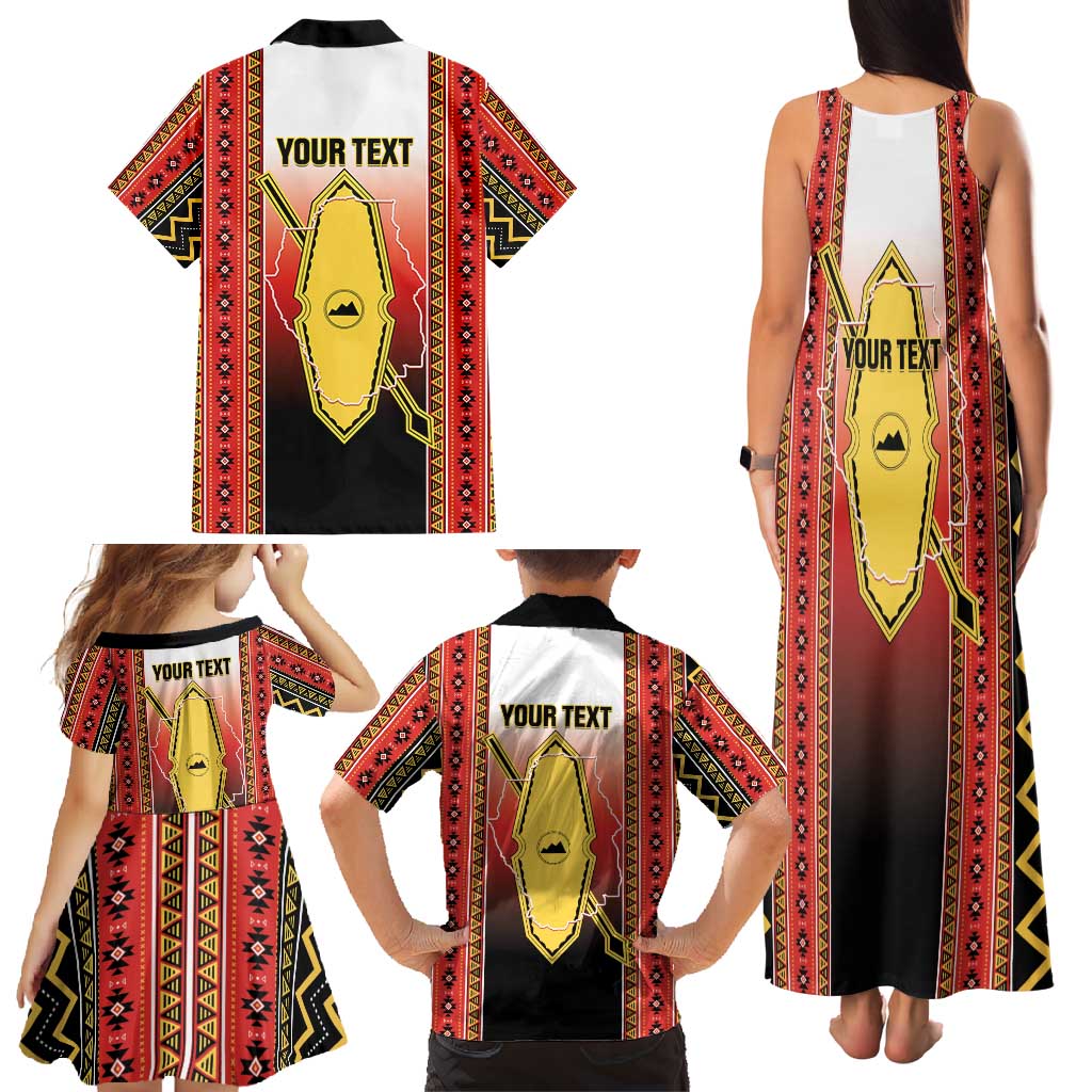 Personalised Bukidnon Philippines Family Matching Tank Maxi Dress and Hawaiian Shirt The Food Basket of Region X LT14 - Polynesian Pride