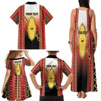 Personalised Bukidnon Philippines Family Matching Tank Maxi Dress and Hawaiian Shirt The Food Basket of Region X LT14 - Polynesian Pride