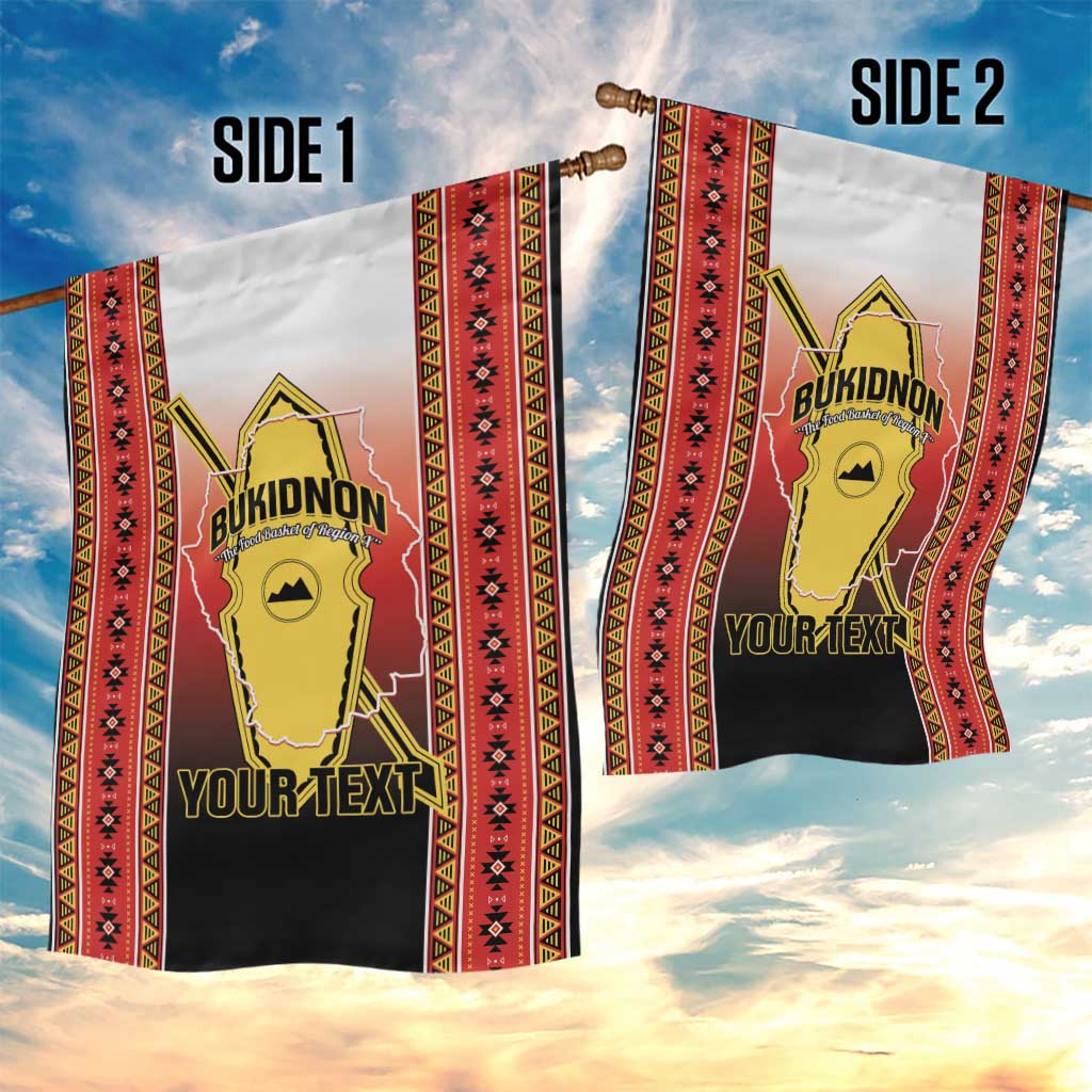 Personalised Bukidnon Philippines Garden Flag The Food Basket of Region X LT14 - Polynesian Pride