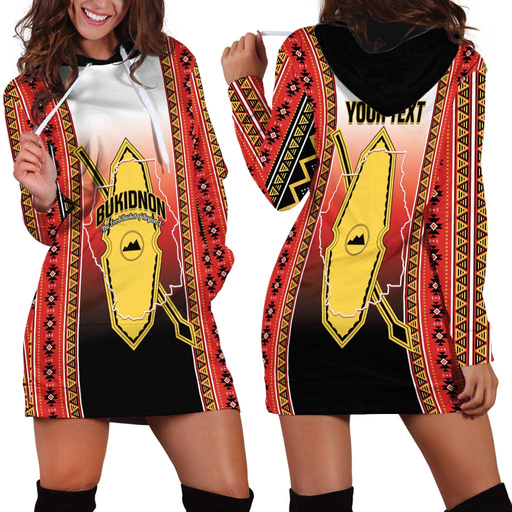 Personalised Bukidnon Philippines Hoodie Dress The Food Basket of Region X LT14 - Polynesian Pride