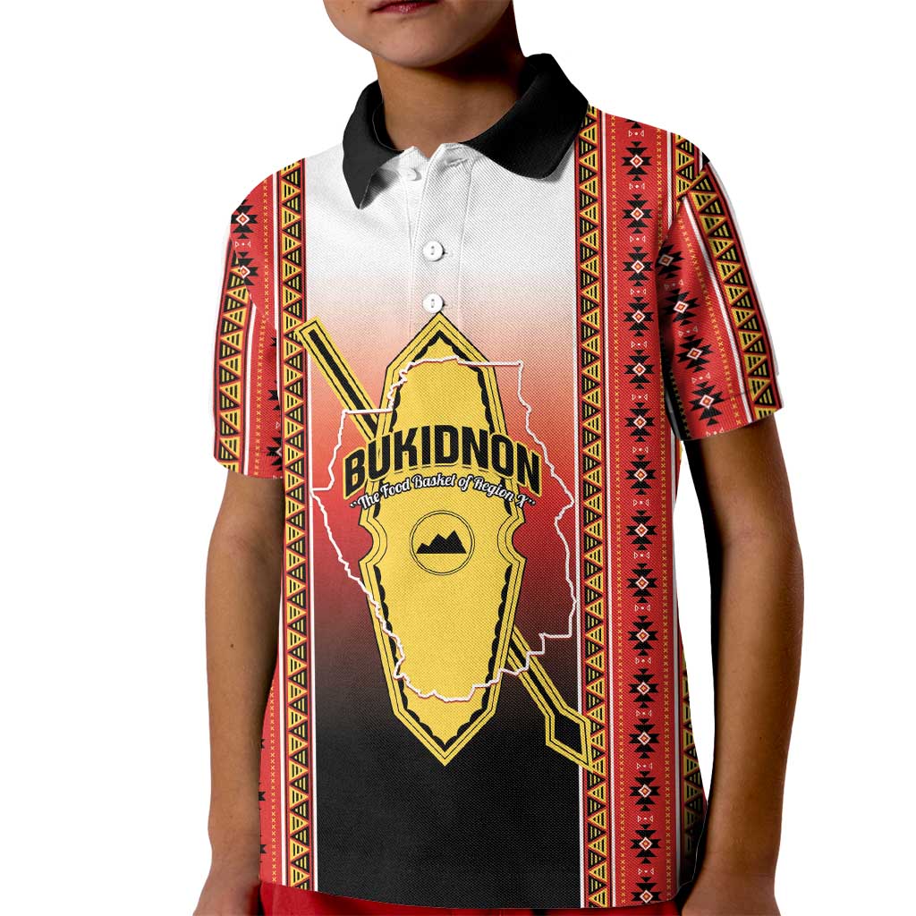 Personalised Bukidnon Philippines Kid Polo Shirt The Food Basket of Region X LT14 Kid Red - Polynesian Pride