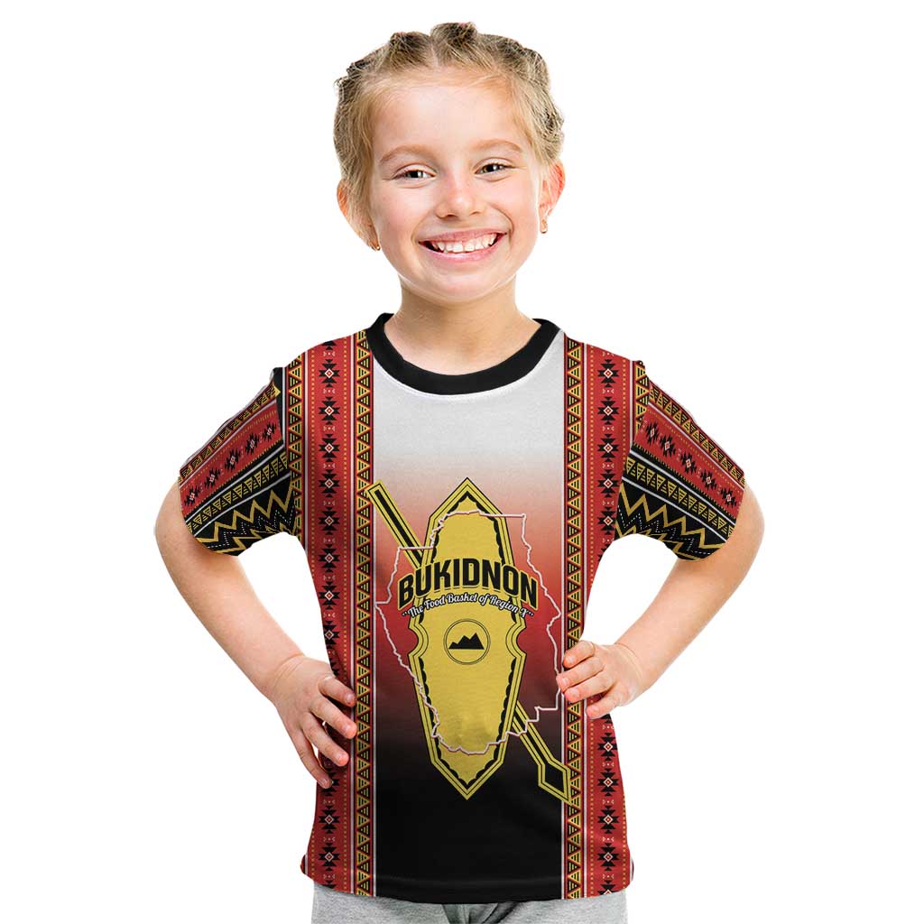Personalised Bukidnon Philippines Kid T Shirt The Food Basket of Region X LT14 Red - Polynesian Pride