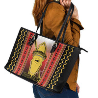 Personalised Bukidnon Philippines Leather Tote Bag The Food Basket of Region X LT14 - Polynesian Pride