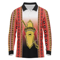 Personalised Bukidnon Philippines Long Sleeve Polo Shirt The Food Basket of Region X LT14 Red - Polynesian Pride