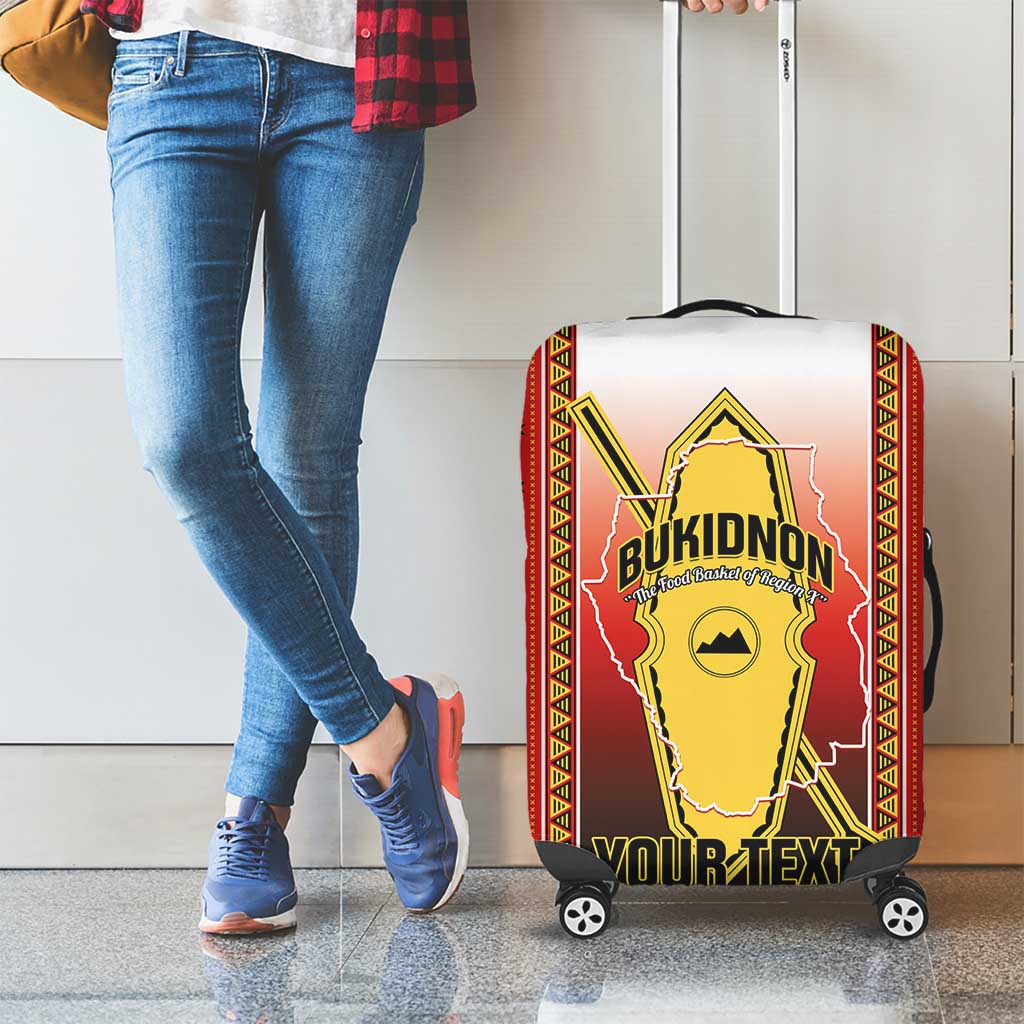 Personalised Bukidnon Philippines Luggage Cover The Food Basket of Region X LT14 - Polynesian Pride