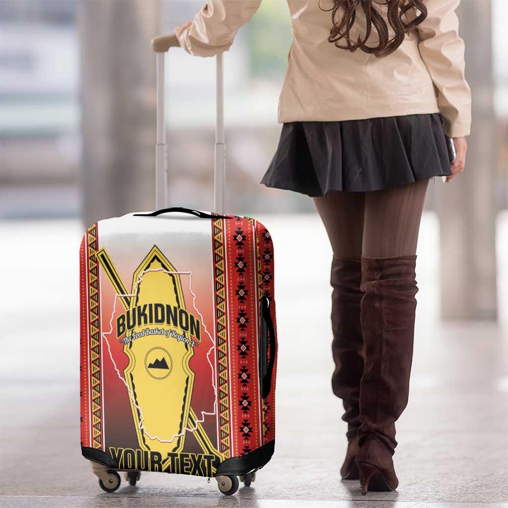 Personalised Bukidnon Philippines Luggage Cover The Food Basket of Region X LT14 - Polynesian Pride