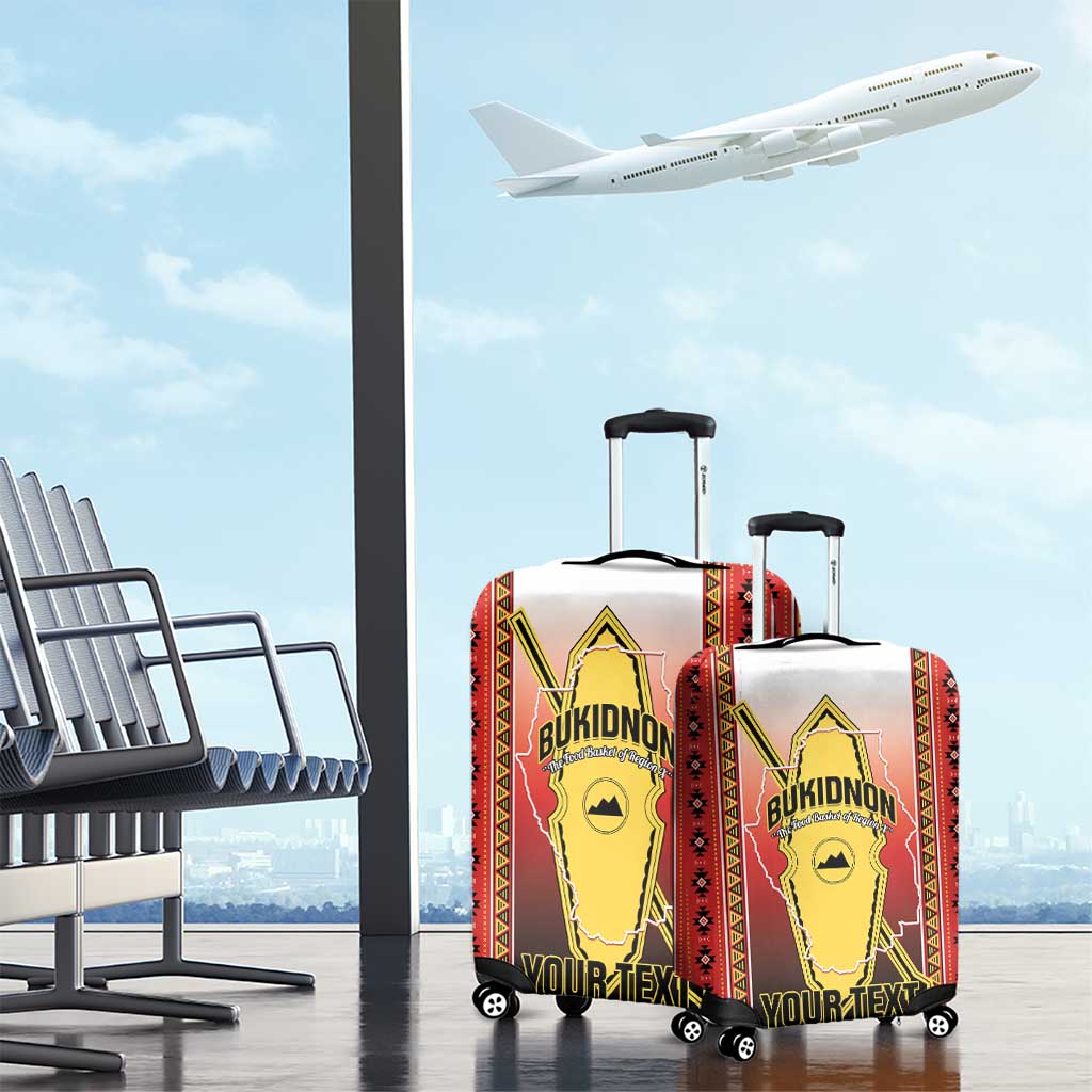 Personalised Bukidnon Philippines Luggage Cover The Food Basket of Region X LT14 - Polynesian Pride