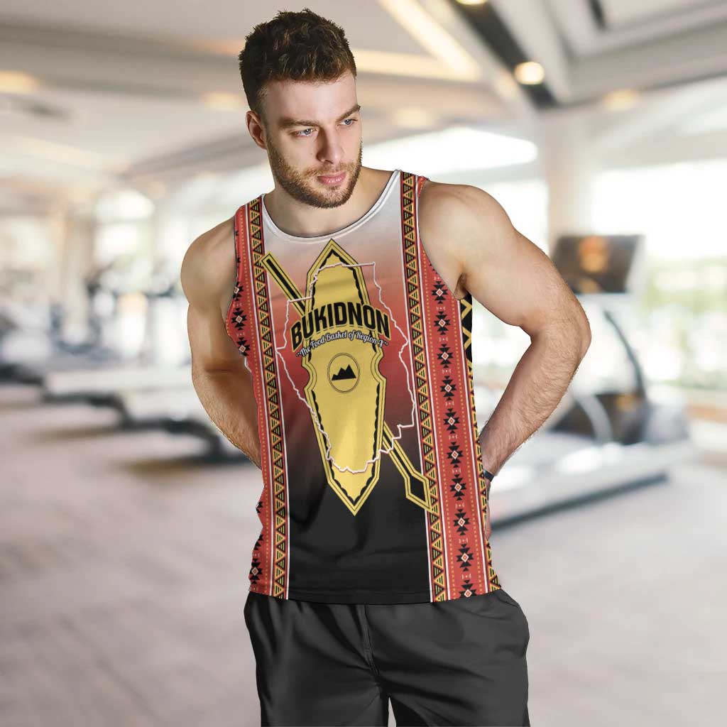 Personalised Bukidnon Philippines Men Tank Top The Food Basket of Region X LT14 Red - Polynesian Pride