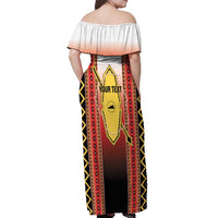 Personalised Bukidnon Philippines Off Shoulder Maxi Dress The Food Basket of Region X LT14 - Polynesian Pride