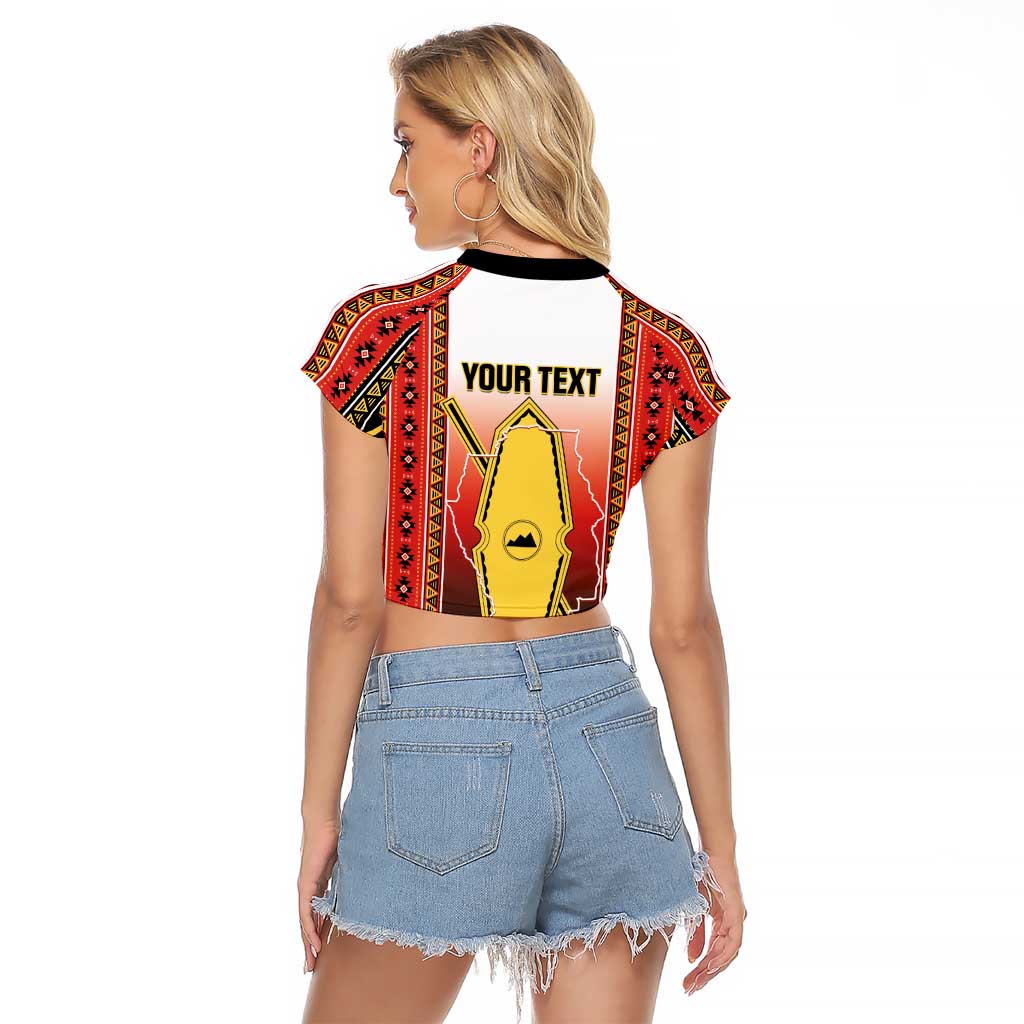 Personalised Bukidnon Philippines Raglan Cropped T Shirt The Food Basket of Region X LT14 - Polynesian Pride