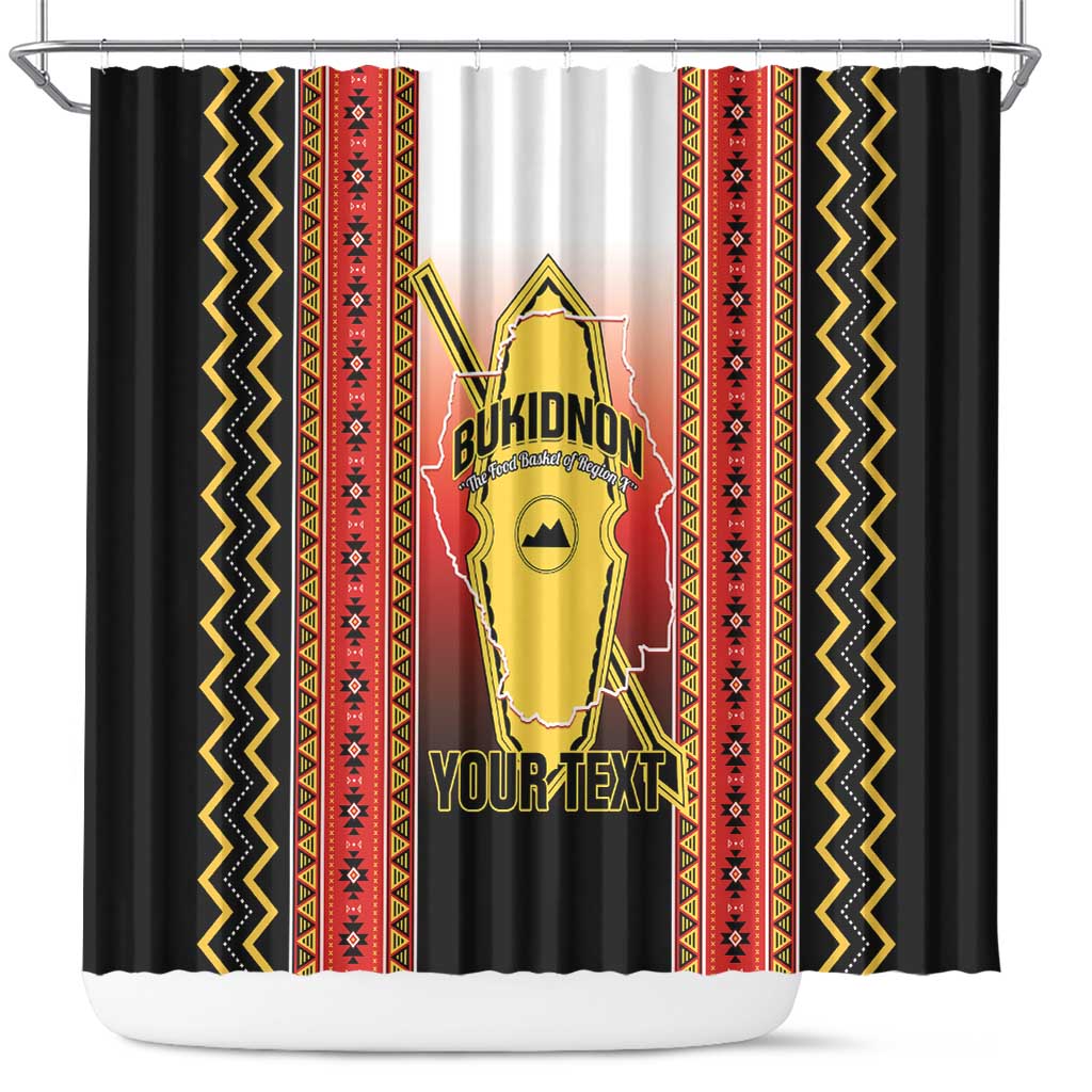 Personalised Bukidnon Philippines Shower Curtain The Food Basket of Region X LT14 Red - Polynesian Pride