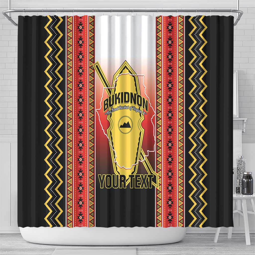 Personalised Bukidnon Philippines Shower Curtain The Food Basket of Region X LT14 - Polynesian Pride