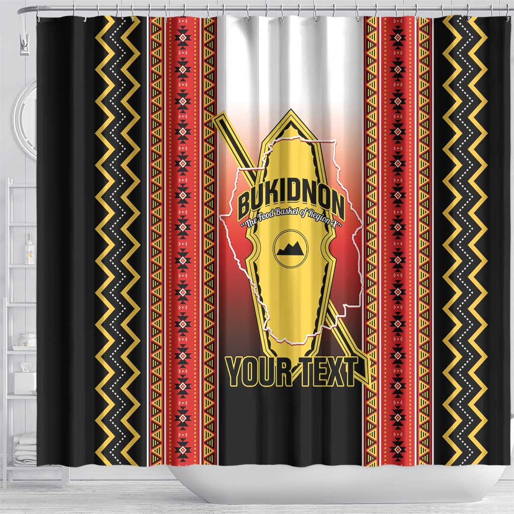 Personalised Bukidnon Philippines Shower Curtain The Food Basket of Region X LT14 - Polynesian Pride