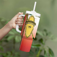 Personalised Bukidnon Philippines Tumbler With Handle The Food Basket of Region X LT14 - Polynesian Pride