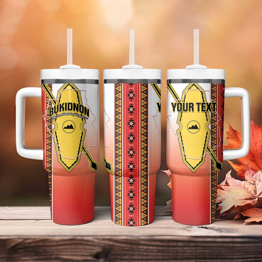 Personalised Bukidnon Philippines Tumbler With Handle The Food Basket of Region X LT14 - Polynesian Pride