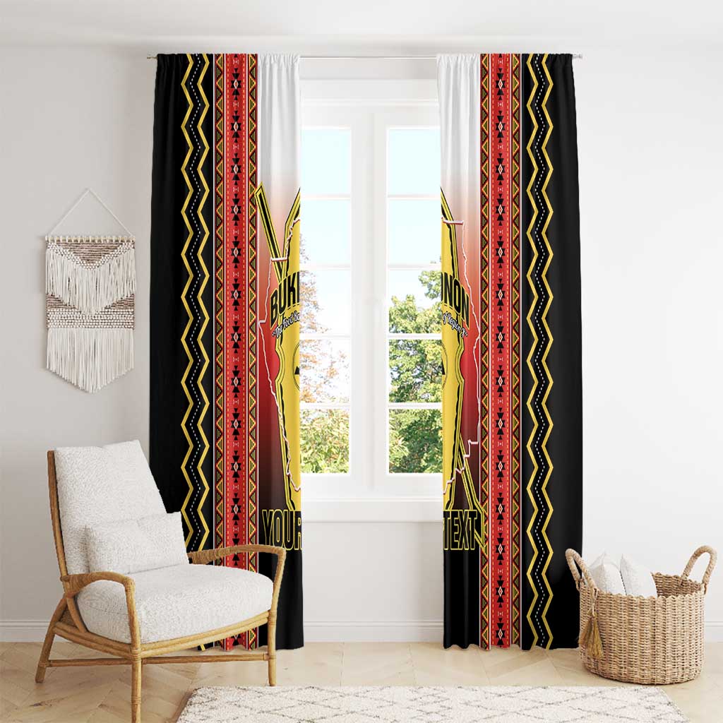 Personalised Bukidnon Philippines Window Curtain The Food Basket of Region X