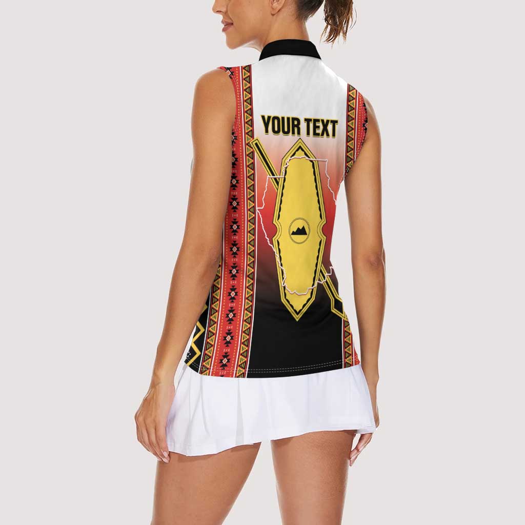 Personalised Bukidnon Philippines Women Sleeveless Polo Shirt The Food Basket of Region X LT14 - Polynesian Pride