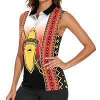 Personalised Bukidnon Philippines Women Sleeveless Polo Shirt The Food Basket of Region X LT14 - Polynesian Pride