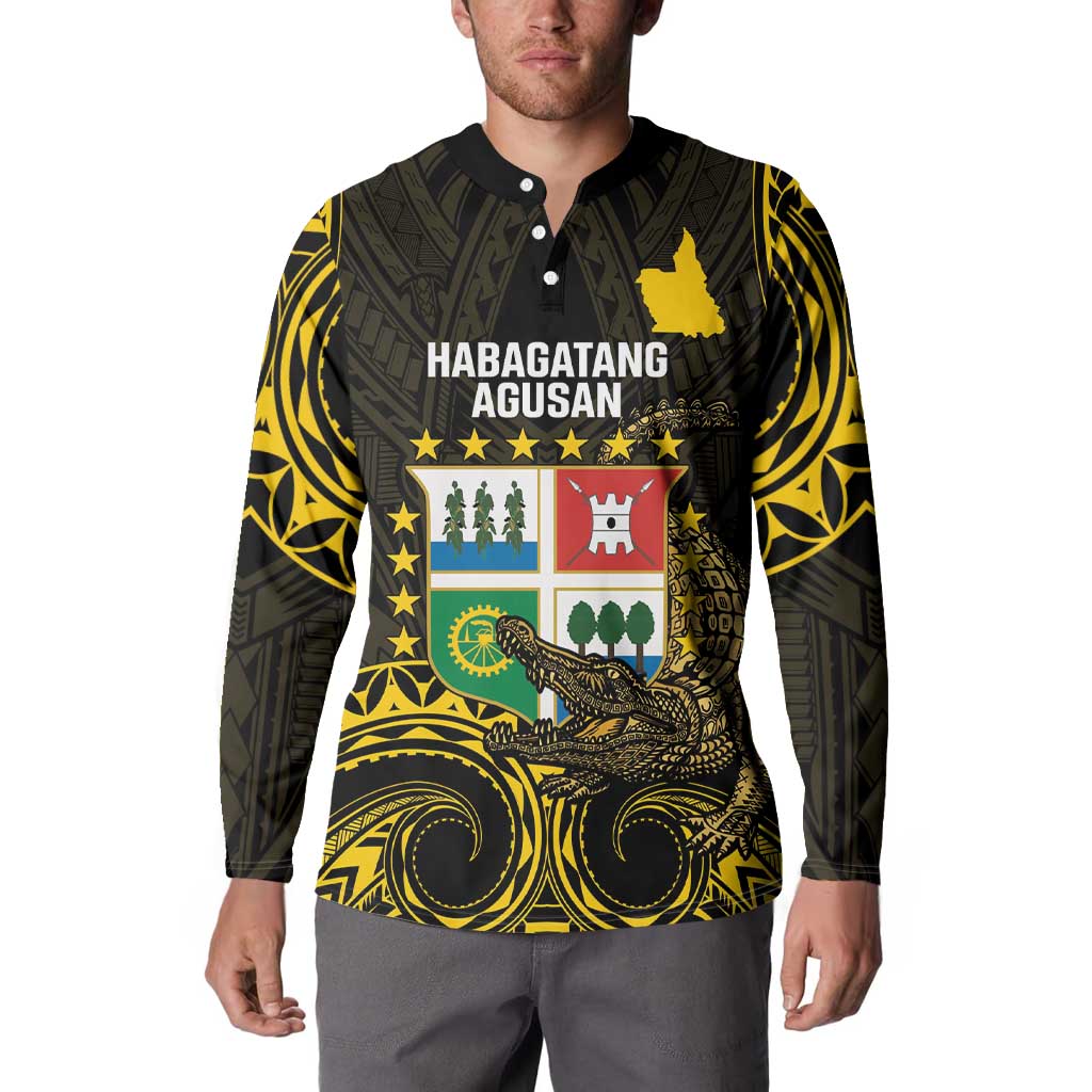 Agusan del Sur Philippines Button Sweatshirt Habagatang Agusan Lolong