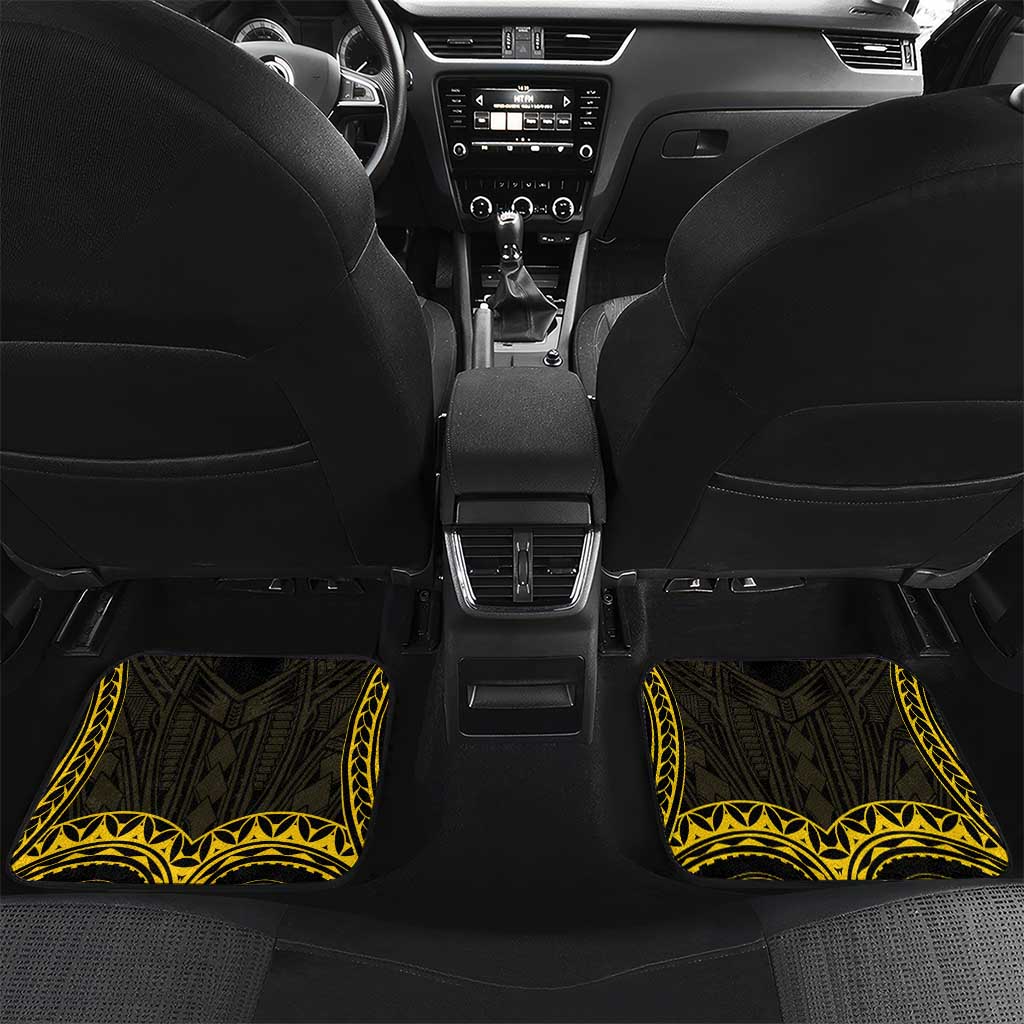 Agusan del Sur Philippines Car Mats Habagatang Agusan Lolong LT14 Set 2pcs - Back Black - Polynesian Pride