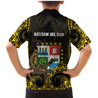 Agusan del Sur Philippines Family Matching Mermaid Dress and Hawaiian Shirt Habagatang Agusan Lolong LT14 - Polynesian Pride