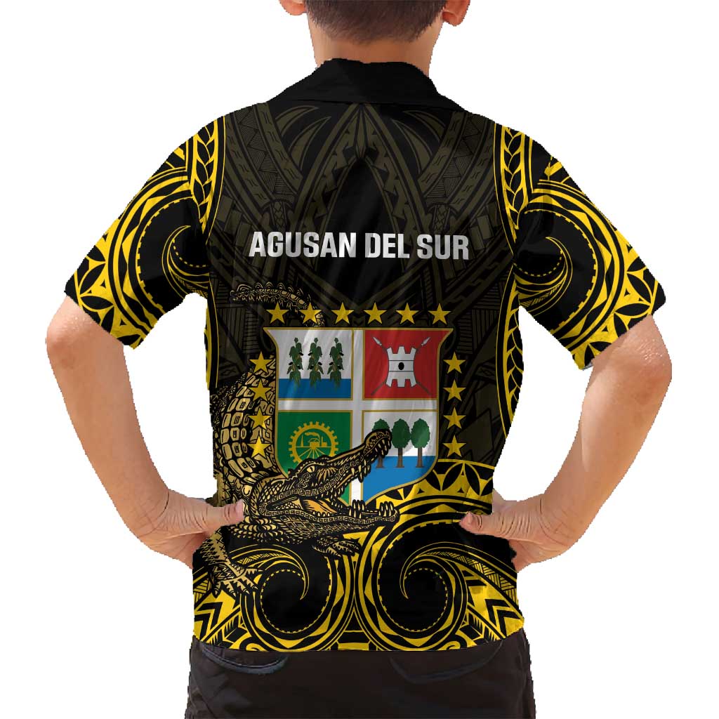 Agusan del Sur Philippines Family Matching Off Shoulder Maxi Dress and Hawaiian Shirt Habagatang Agusan Lolong LT14 - Polynesian Pride