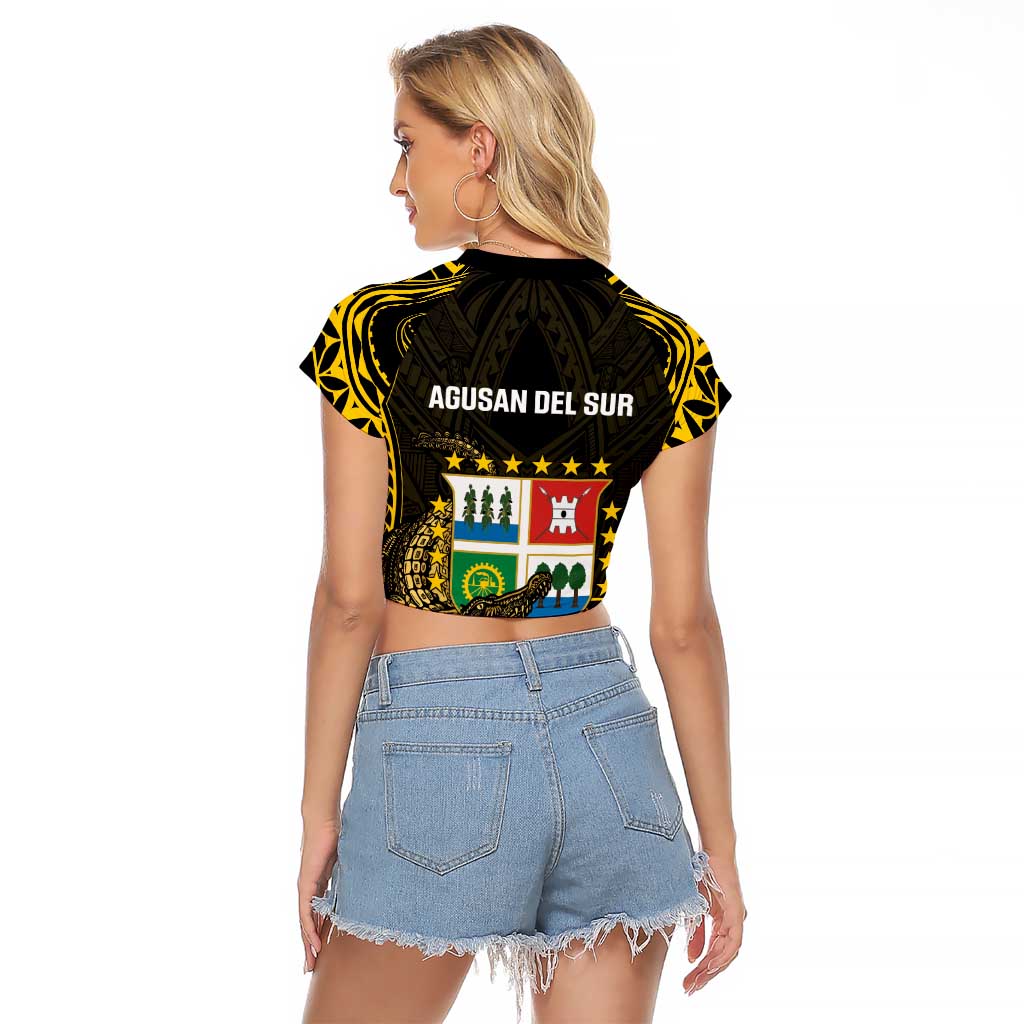 Agusan del Sur Philippines Raglan Cropped T Shirt Habagatang Agusan Lolong