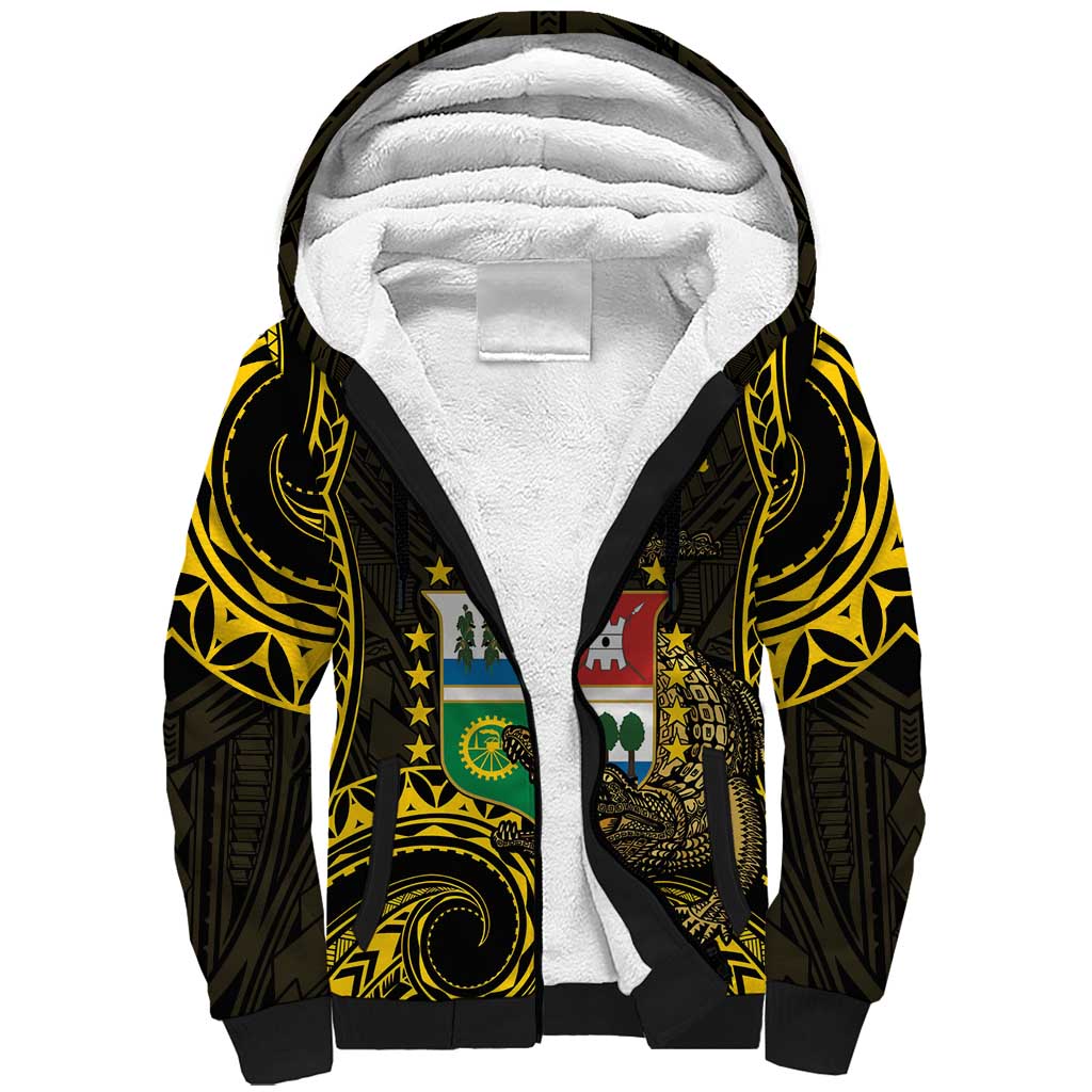 Agusan del Sur Philippines Sherpa Hoodie Habagatang Agusan Lolong LT14 Unisex Black - Polynesian Pride