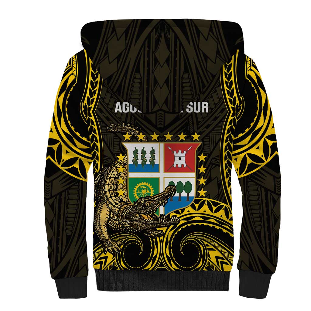 Agusan del Sur Philippines Sherpa Hoodie Habagatang Agusan Lolong LT14 - Polynesian Pride