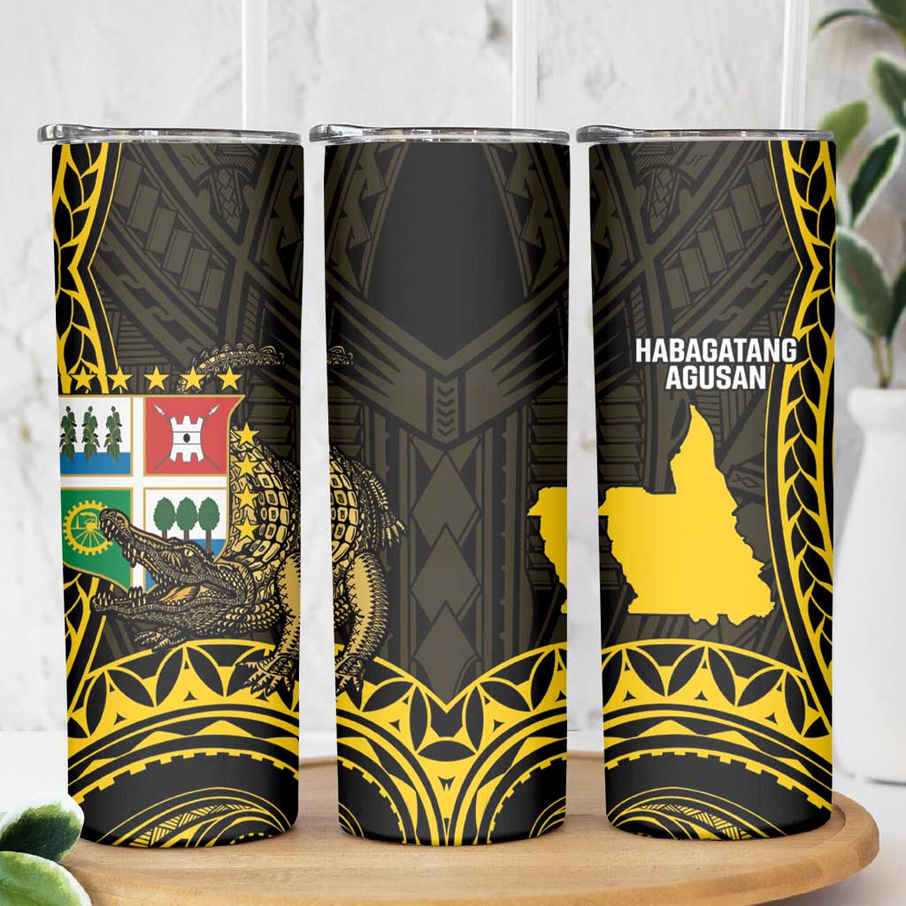 Agusan del Sur Philippines Skinny Tumbler Habagatang Agusan Lolong LT14 - Polynesian Pride