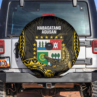 Agusan del Sur Philippines Spare Tire Cover Habagatang Agusan Lolong LT14 Black - Polynesian Pride