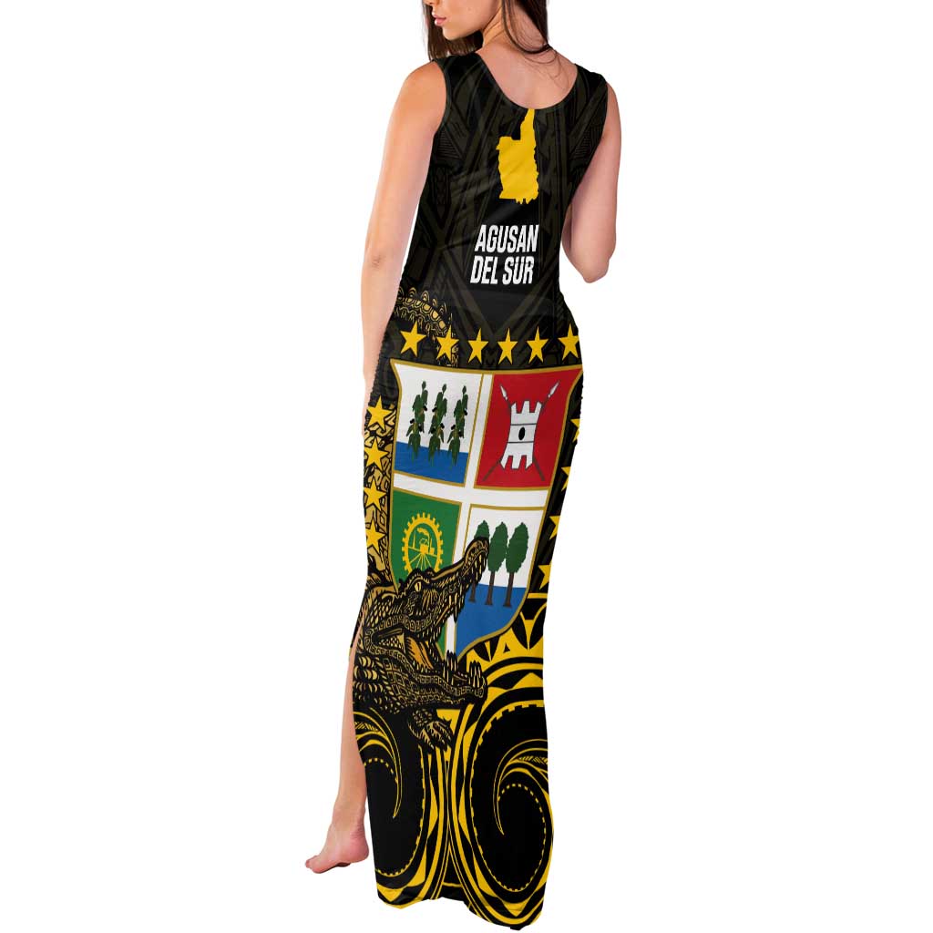 Agusan del Sur Philippines Tank Maxi Dress Habagatang Agusan Lolong LT14 - Polynesian Pride