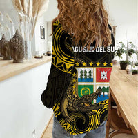 Agusan del Sur Philippines Women Casual Shirt Habagatang Agusan Lolong LT14 - Polynesian Pride
