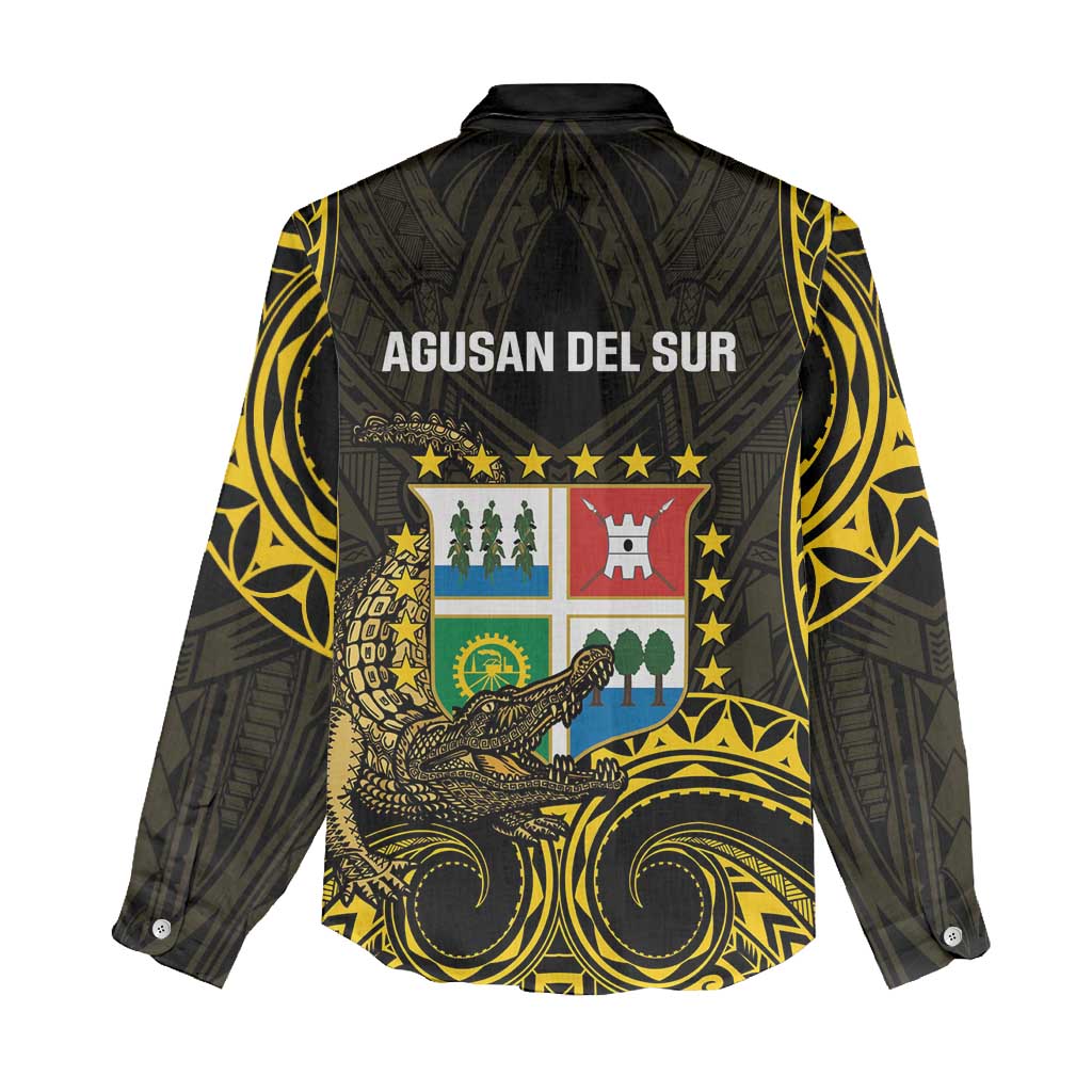 Agusan del Sur Philippines Women Casual Shirt Habagatang Agusan Lolong LT14 - Polynesian Pride
