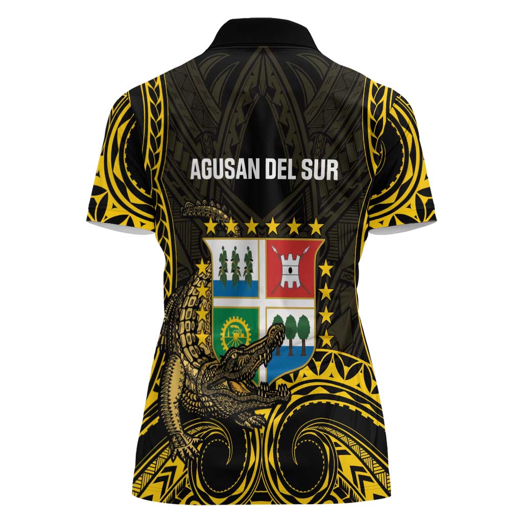 Agusan del Sur Philippines Women Polo Shirt Habagatang Agusan Lolong LT14 - Polynesian Pride