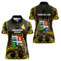Agusan del Sur Philippines Women Polo Shirt Habagatang Agusan Lolong LT14 - Polynesian Pride