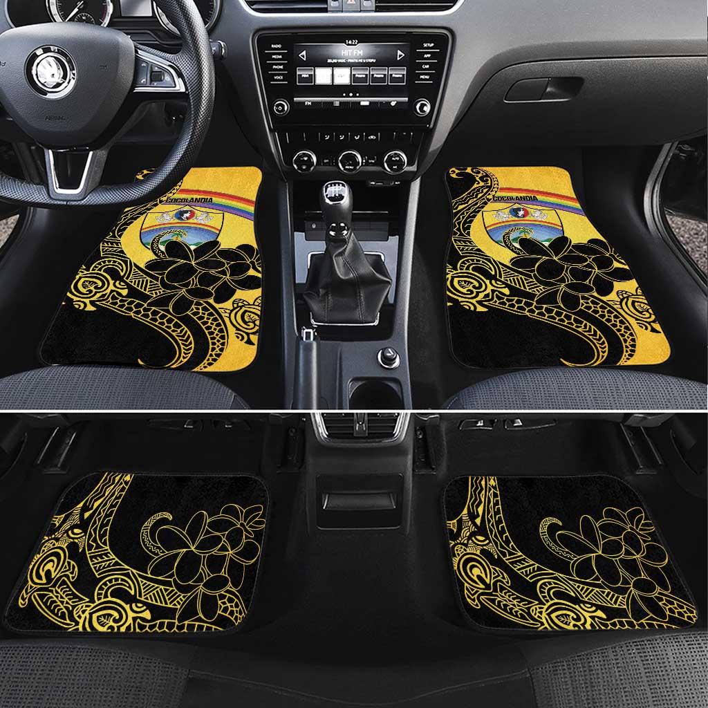 Quezon Province Car Mats Cocolandia Philippines Turtle LT14 Set 4pcs Gold - Polynesian Pride
