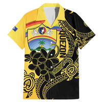 Quezon Province Family Matching Mermaid Dress and Hawaiian Shirt Cocolandia Philippines Turtle LT14 Dad's Shirt - Short Sleeve Gold - Polynesian Pride