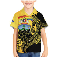 Quezon Province Family Matching Mermaid Dress and Hawaiian Shirt Cocolandia Philippines Turtle LT14 Son's Shirt Gold - Polynesian Pride
