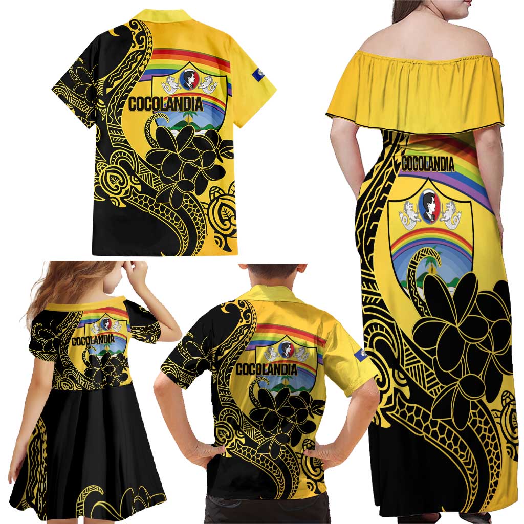Quezon Province Family Matching Off Shoulder Maxi Dress and Hawaiian Shirt Cocolandia Philippines Turtle LT14 - Polynesian Pride