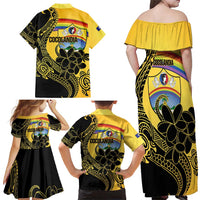 Quezon Province Family Matching Off Shoulder Maxi Dress and Hawaiian Shirt Cocolandia Philippines Turtle LT14 - Polynesian Pride