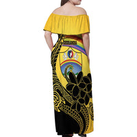 Quezon Province Family Matching Off Shoulder Maxi Dress and Hawaiian Shirt Cocolandia Philippines Turtle LT14 - Polynesian Pride