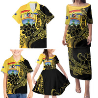 Quezon Province Family Matching Puletasi and Hawaiian Shirt Cocolandia Philippines Turtle LT14 - Polynesian Pride