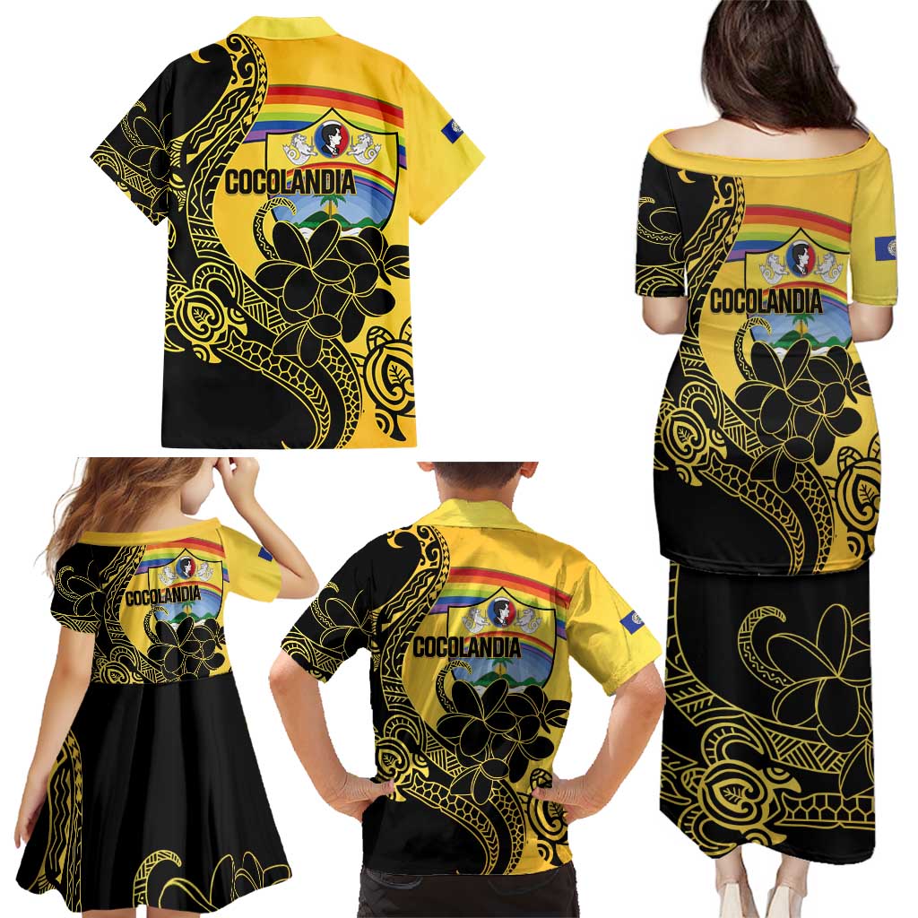 Quezon Province Family Matching Puletasi and Hawaiian Shirt Cocolandia Philippines Turtle LT14 - Polynesian Pride