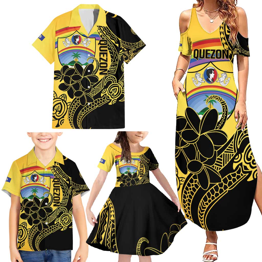 Quezon Province Family Matching Summer Maxi Dress and Hawaiian Shirt Cocolandia Philippines Turtle LT14 - Polynesian Pride