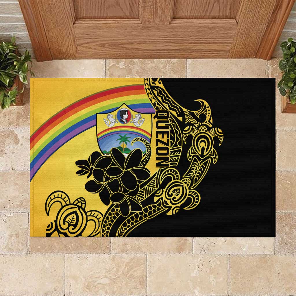 Quezon Province Rubber Doormat Cocolandia Philippines Turtle LT14 Gold - Polynesian Pride