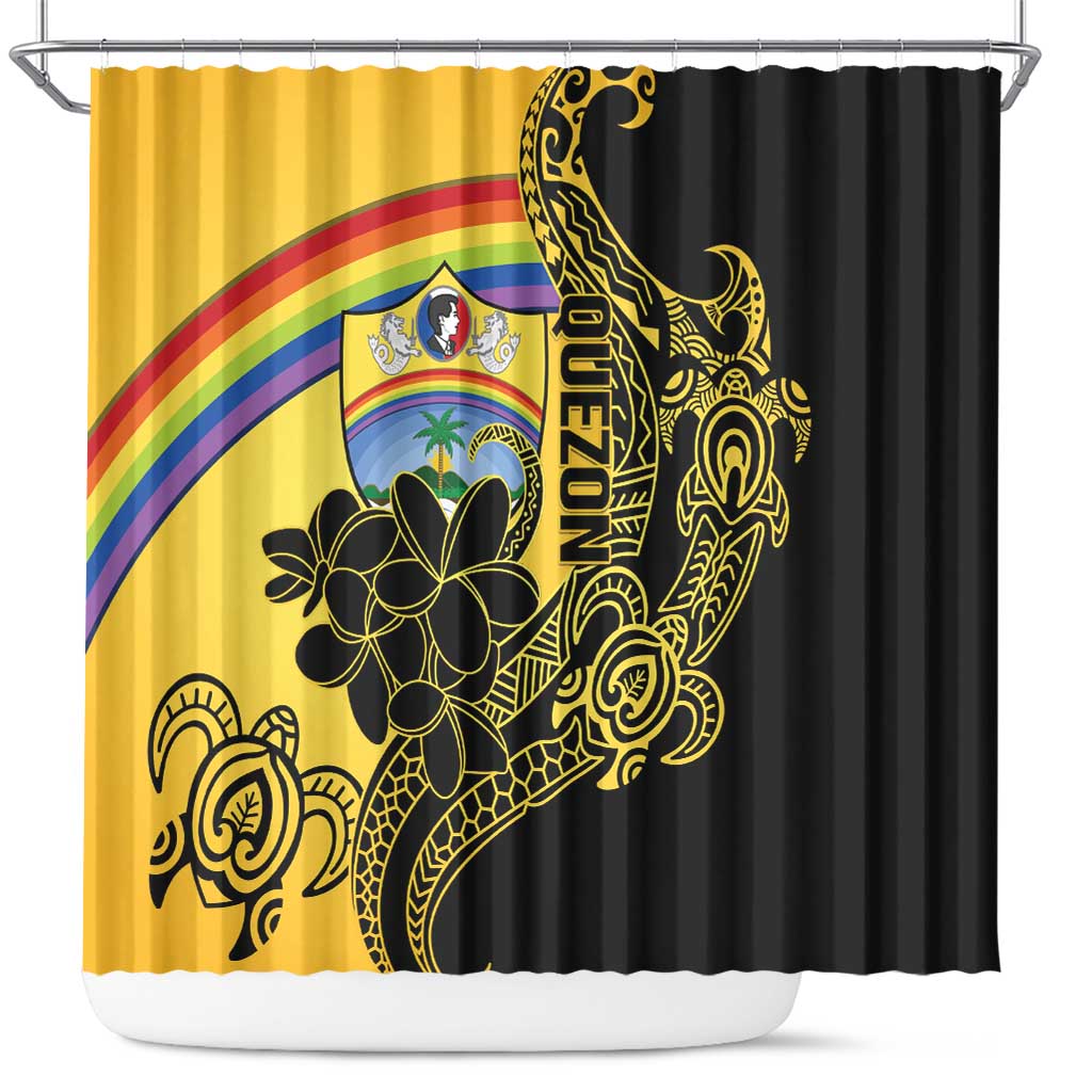 Quezon Province Shower Curtain Cocolandia Philippines Turtle LT14 Gold - Polynesian Pride