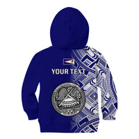 Personalised American Samoa Kid Hoodie July 4 Independence Day LT14 - Polynesian Pride