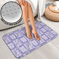 Aloha Hawaii Tiki Palaka Motifs Bathroom Set Honohono Lei Purple Elegant Vibes LT14 - Polynesian Pride