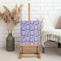 Aloha Hawaii Tiki Palaka Motifs Canvas Wall Art Honohono Lei Purple Elegant Vibes LT14 - Polynesian Pride